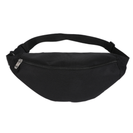 Festival Outfits Extra Large Plain Black Bum Bag Festival Bum Bag