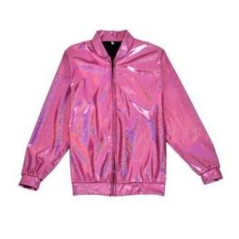 Pink holographic coat deals