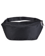 Large Plain Black Bum Bag. Ideal Festival Bum Bag 