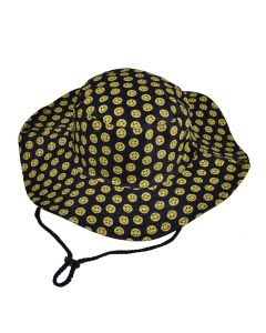 Smiley Face Print Fisherman Hat Festival Hat