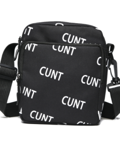 C*NT Print Cross Body Messenger Bag or Man Bag