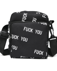 F*CK YOU Print Cross Body Messenger Bag