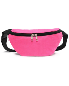 Large Neon Pink Bum Bag Neon Pink Festival Bum Bag