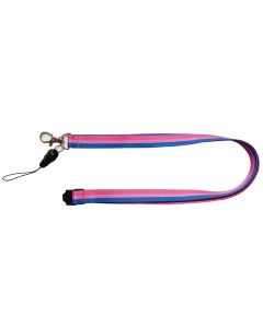 Bisexual Pride Safety Lanyard.  LGBTQ+ LAnyards and Accessories.