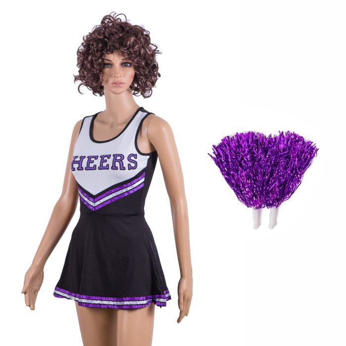 Purple and outlet black outfits