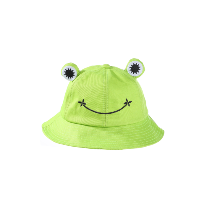 Festival Outfits - Kids Frog Bucket Hat Childrens Sun Hat With Frog face